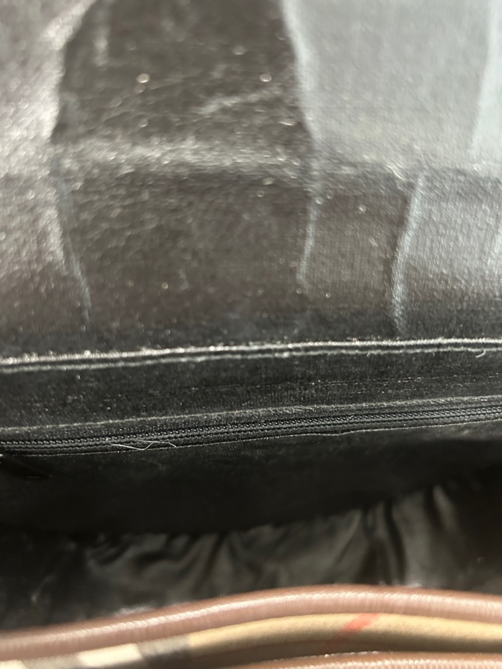 Burberrys Brown Leather and Nova Check Crossbody Bag - Picture 12 of 16